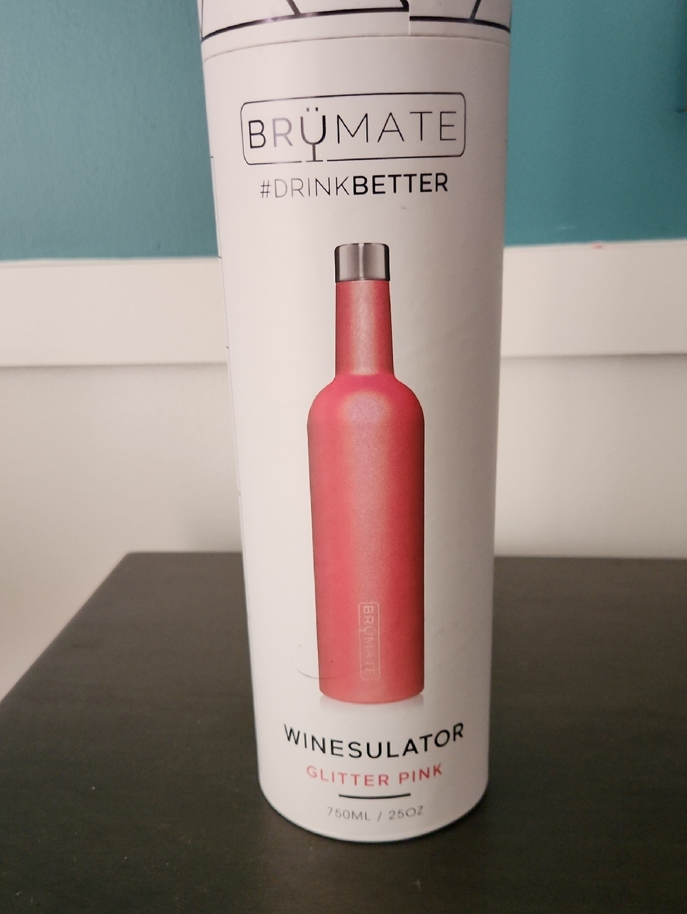 BrüMate Winesulator in Glitter Pink